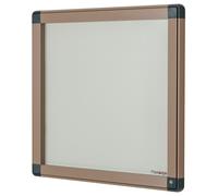 Planorga Vitrine d'affichage extérieur haute sécurité 6 feuilles A4 - Porte battante - Fond magnétique - Cadre Sable