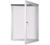 Planorga Vitrine d'affichage extérieur Reverso 9 feuilles A4 - Porte battante - Fond magnétique
