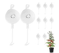 Plant Yoyo - 10 Pièces Cintre de Support Rétractable | Yoyo Réglable - Pour Utilisation Intérieur et Extérieur dans Jardin Balcon Arrière-Cour pour Tomates Fleurs Grimpante