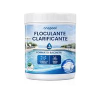 PLANTAWA Floculant en Poudre monodoses 8 unités | Floculant clarifiant pour piscines, équivalent 1 kg, éliminateur turbidité, avec ingrédients d'origine Naturelle, végétalien, Tout Type de piscines