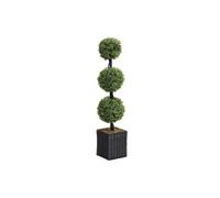 Plante artificiel buis 3 boules avec pot - H. 90 x D. 18 cm -PILANA