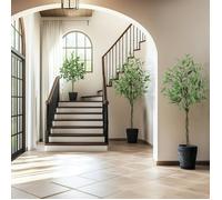 Plante Artificielle 120cm, Eucalyptus artificiel, pour Interieur Exterieur, maison, chambre, bureau