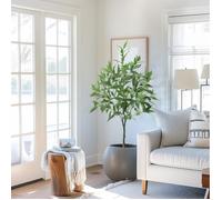 Plante artificielle 150 cm, eucalyptus vert, intérieur extérieur maison bureau