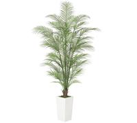 Plante Artificielle 180cm Palmier artificiel Areca palmier artificiel luxuriant avec pot pour Interieur Exterieur