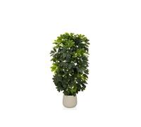 Plante artificielle / Arbre artificiel SCHEFFLERA 2 rayons 110 cm plastique vert