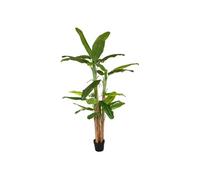 Plante artificielle arbre bananier 4 troncs avec pot - Longueur 140 x Profondeur 140 x Hauteur 285 cm - -