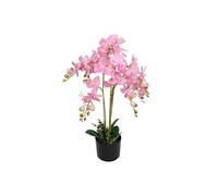 vidaXL Plante Artificielle avec Pot Orchidée Décoration d'Intérieur 75 cm Rose