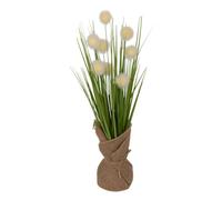 Atmosphera - Plante artificielle en pot Lari - Herbe avec boules - H42 cm - Vert