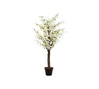 Plante artificielle Cerisier avec fleurs artificiels coloris blanc avec pot -Longueur 100 x Profondeur 100 x Hauteur 200 cm - -