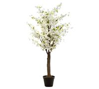 Plante artificielle Cerisier Blanc dans son Pot H 200 cm - Atmosphera