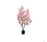 Plante artificielle Cerisier Fleur de cerisier Artificiel Arbre-120cm-Rose-Artificiel Fleur de Cerisier Plante d'intérieur