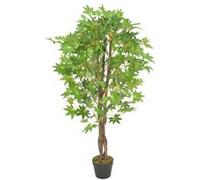 vidaXL Plante artificielle d'érable avec pot vert 120 cm