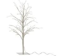 Plante Artificielle Déco LED Arbre Nu 57cm Blanc