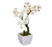 Cerisier artificiel ""Mela"" blanc H26cm - Atmosphera Créateur d'intérieur