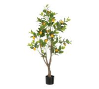 Plante Artificielle en Pot Citronnier 130cm Vert