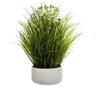 Atmosphera – Plante artificielle en pot « Herbes folles » – H 50 cm
