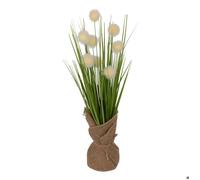 Atmosphera - Plante artificielle en pot Lari - Herbe avec boules - H42 cm - Vert