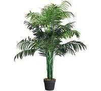 plante artificielle giantex faux arbre avec pot décoration intérieur ou extérieur palmier aréca vert hauteur 110cm Vert G