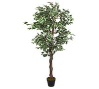 Plante artificielle - gkk - Ficus artificiel 630 feuilles - 120 cm vert