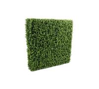 Plante artificielle haute gamme Spécial extérieur/Buis artificiel Haie de structure en métal coloris vert - Dim : 100 x 25 x 100 cm