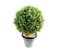 Plante artificielle haute gamme Spécial extérieur / Buis boule artificiel - Dim : H.100 x D.80 cm