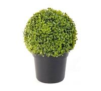 Plante artificielle haute gamme Spécial extérieur / Buis boule artificiel - Dim : H.38 x D.27 cm --
