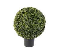 Plante artificielle haute gamme Spécial extérieur / Buis boule artificiel - Dim : H.60 x D.47 cm --
