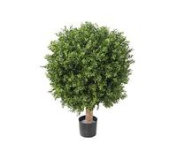Plante artificielle haute gamme Spécial extérieur / Buis boule UV artificiel,coloris vert - Dim : H.100 x D.82 cm