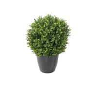 Plante artificielle haute gamme Spécial extérieur / Buis boule UV artificiel, coloris vert - Dim : H.60 x D.45 cm
