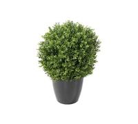 Plante artificielle haute gamme Spécial extérieur / Buis boule UV artificiel, coloris vert - Dim : H.65 x D.50 cm