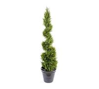 Plante artificielle haute gamme Spécial extérieur /Cyprès Artificiel Juniperus Fome Spirale - Dim : 160 x 55 cm