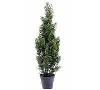 Plante artificielle haute gamme Spécial extérieur / Cyprès artificiel Mini Vert - Dim : 93 x 25 cm