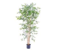 Plante artificielle haute gamme Spécial extérieur en Bambou artificiel, couleur verte - Dim : 210 x 90 cm