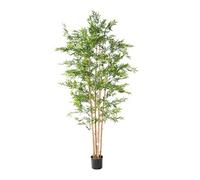 Plante artificielle haute gamme Spécial extérieur en Bambou artificiel, couleur verte - Dim : 240 x 110 cm