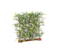 Plante artificielle haute gamme Spécial extérieur/ Haie Bambou artificiel coloris vert - Dim : L120 x P45 x H 90 cm