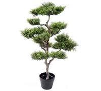 Plante artificielle haute gamme Spécial extérieur - PIN artificiel BONSAI - Dim : 95 x 60 cm