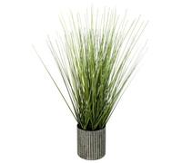 Atmosphera - Herbe Artificielle - Pot en métal - H45 cm