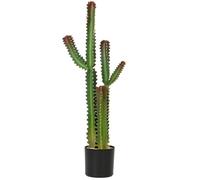 Plante artificielle - HOMCOM - arbre artificiel cactus en pot 111 cm - pour maison, bureau, salon, chambre - plastique - vert