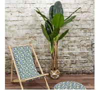 Plante Artificielle - HOME DECO FACTORY - Bananier Artificiel - Grand Format - Vert et Marron