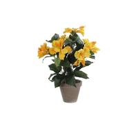 Plante artificielle Mica Decorations Hibiscus Jaune Polyester H40xl30xL30cm