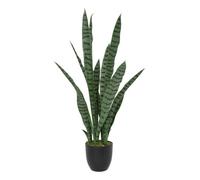 Plante artificielle sansevieria Toby pot noir H90cm - Atmosphera Créateur d'intérieur