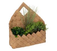 Plante artificielle suspendue avec panier en fibre de bambou JIKA