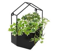 Plante artificielle suspendue Curt pot métal noir H35cm - Atmosphera Créateur d'intérieur