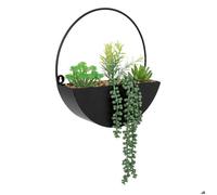Plante artificielle suspendue Imy pot métal noir H41cm - Atmosphera Créateur d'intérieur