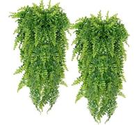 Plante Artificielle Suspendue - MTEVOTX - Fougère de Boston - Intérieur/Extérieur - Lot de 2 - Longueur 80cm