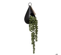 Atmosphera Plante artificielle suspendue "Tropiques" H50 cm pot goutte Noir