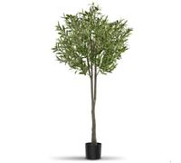Plante artificielle - TECTAKE - Olivier artificiel OLEAND à l'aspect naturel volumineux et entretien facile hauteur 150 cm - Vert