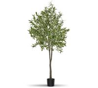 Plante artificielle - TECTAKE - Olivier artificiel OLEAND à l'aspect naturel volumineux et entretien facile hauteur 180 cm - Vert