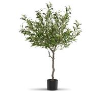Plante artificielle - TECTAKE - Olivier artificiel OLEAND à l'aspect naturel, volumineux et entretien facile, hauteur 120 cm - Vert