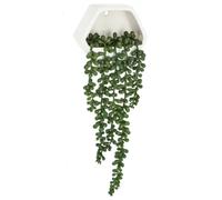 Atmosphera - Plante Artificielle Murale tombante - Pot en Ciment - H45 cm